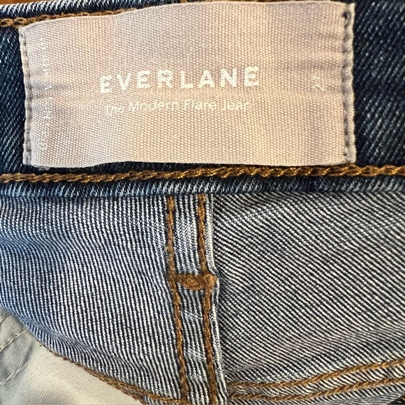 EVERLANE The Modern Flare High Rise Dark Jeans Women’s Size 27 Tall - Picture 7 of 14